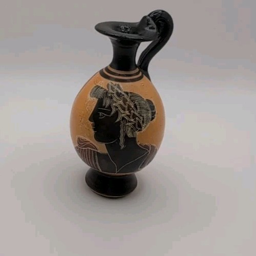 Small Replica of an Ancient Greek Vase Oinochoe Type of Wine Jug 3.5