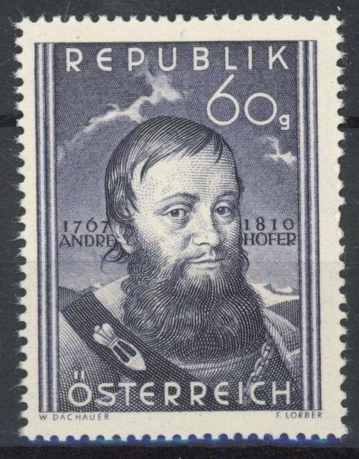 Austria 1950 : Famous People - Good Very Fine MNH Stamp