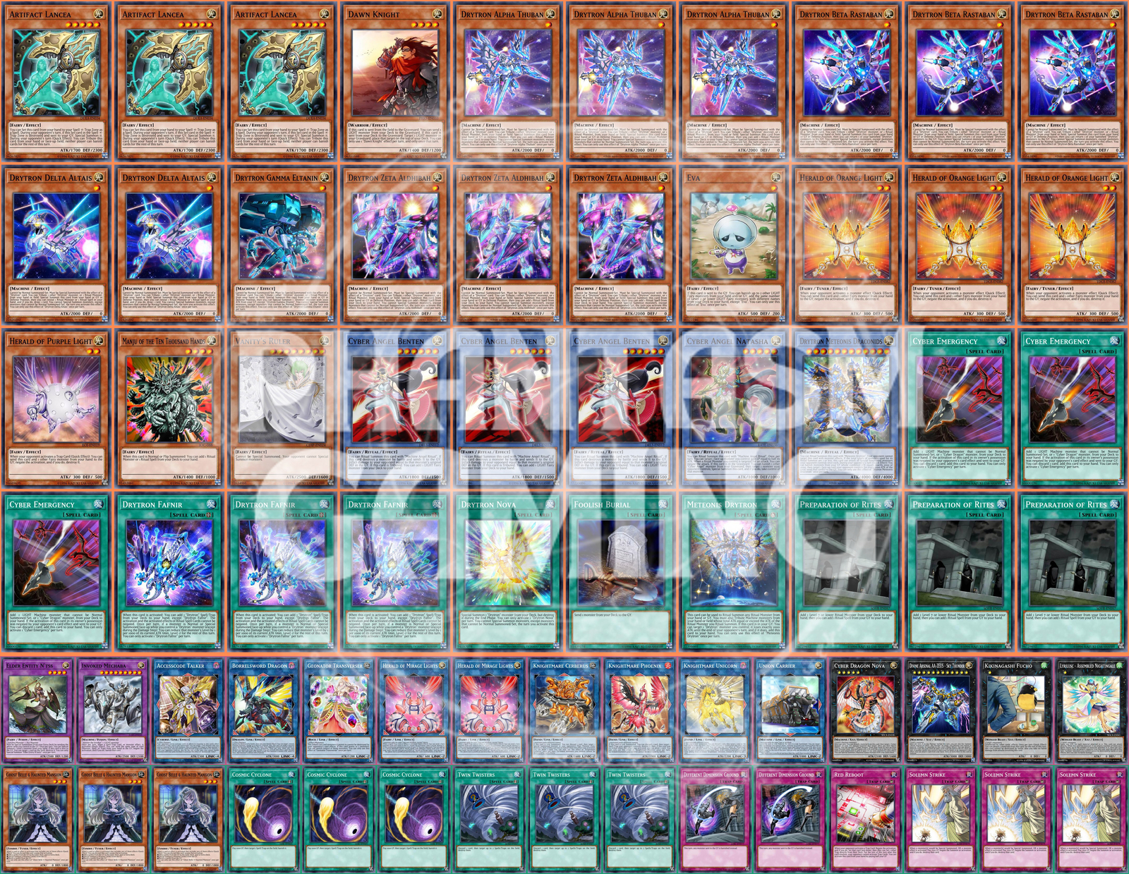 Drytron Deck Accesscode Talker Dragon Nova Solemn Strike Yugioh