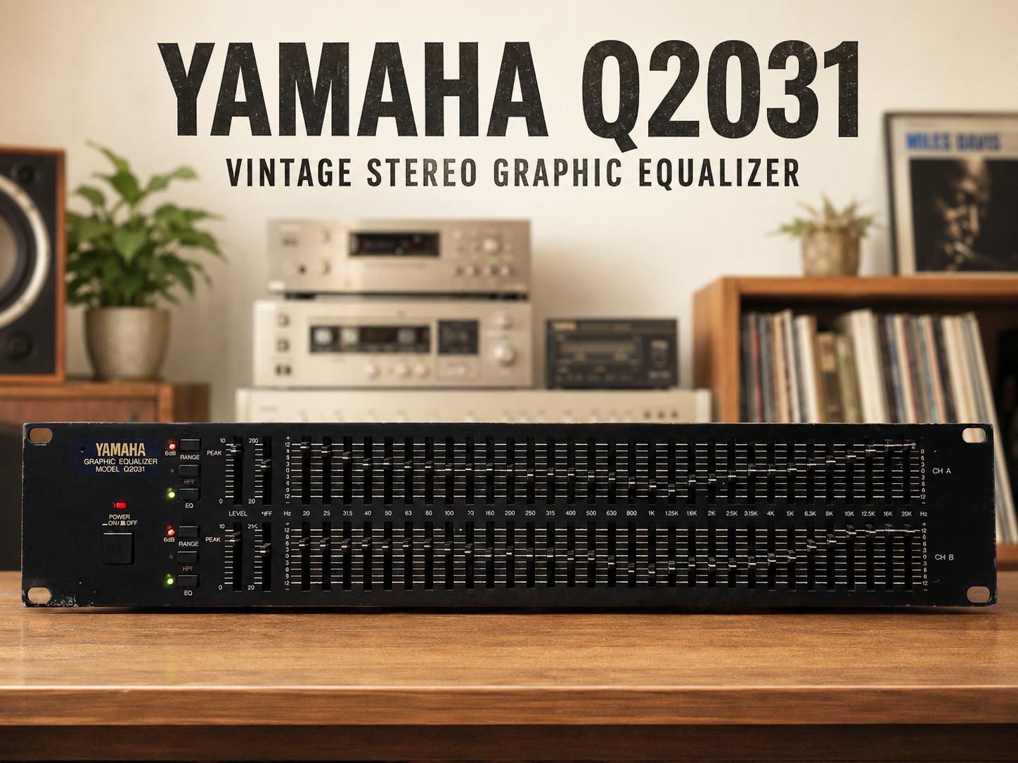 YAMAHA Q2031 πRaReπ Vintage Stereo Graphic Equalizer YAMAHA Q2031 πRaReπ Vintage Stereo Graphic Equalizer