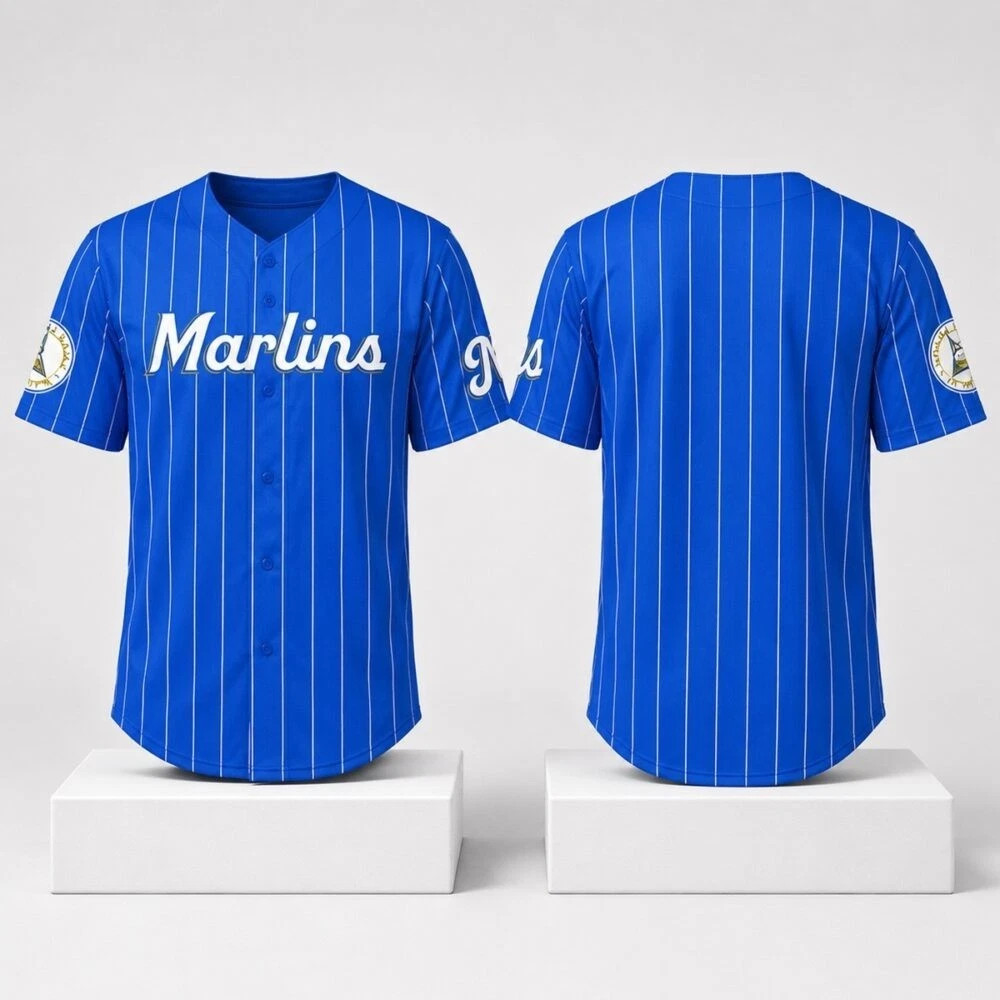 New Arrivals - Marlins Nicaraguan Heritage Cel Giveaway Jersey Shirts - All Size
