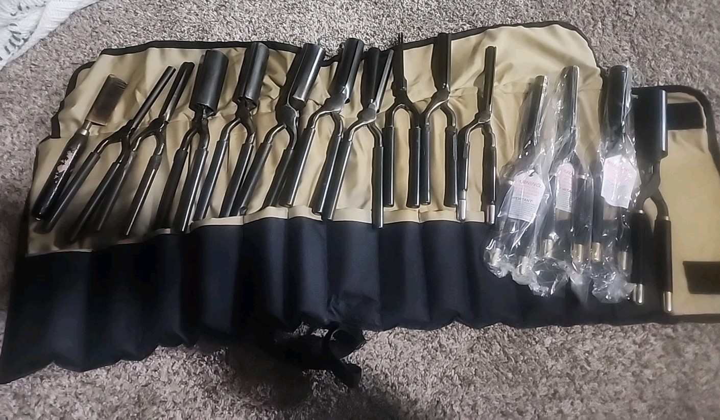 Vintage Lot Kizure Marcel Curling Irons & Gold N Hot Salon Stove Irons Vintage Lot Kizure Marcel Curling Irons & Gold N Hot Salon Stove Irons
