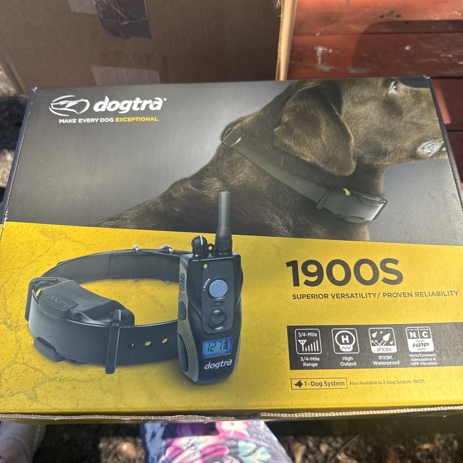 Dogtra 1900S Black Waterproof 3/4-Mile Remote Dog Training Collar New Dogtra 1900S Black Waterproof 3/4-Mile Remote Dog Training Collar New