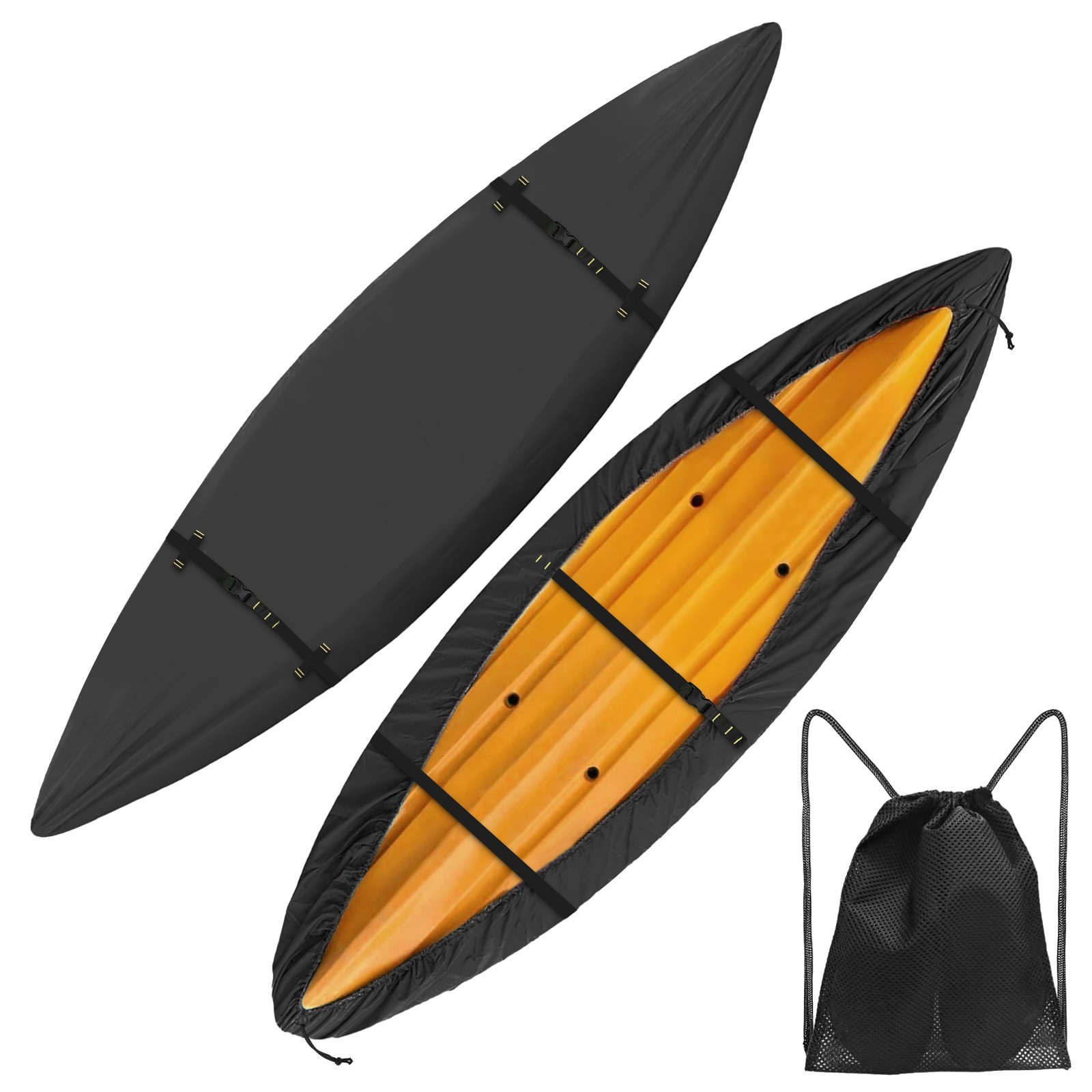 600D Kayak Cover,Heavy Duty Tear Resistant Canoe Cover, Waterproof & UV-Proof 600D Kayak Cover,Heavy Duty Tear Resistant Canoe Cover, Waterproof & UV-Proof