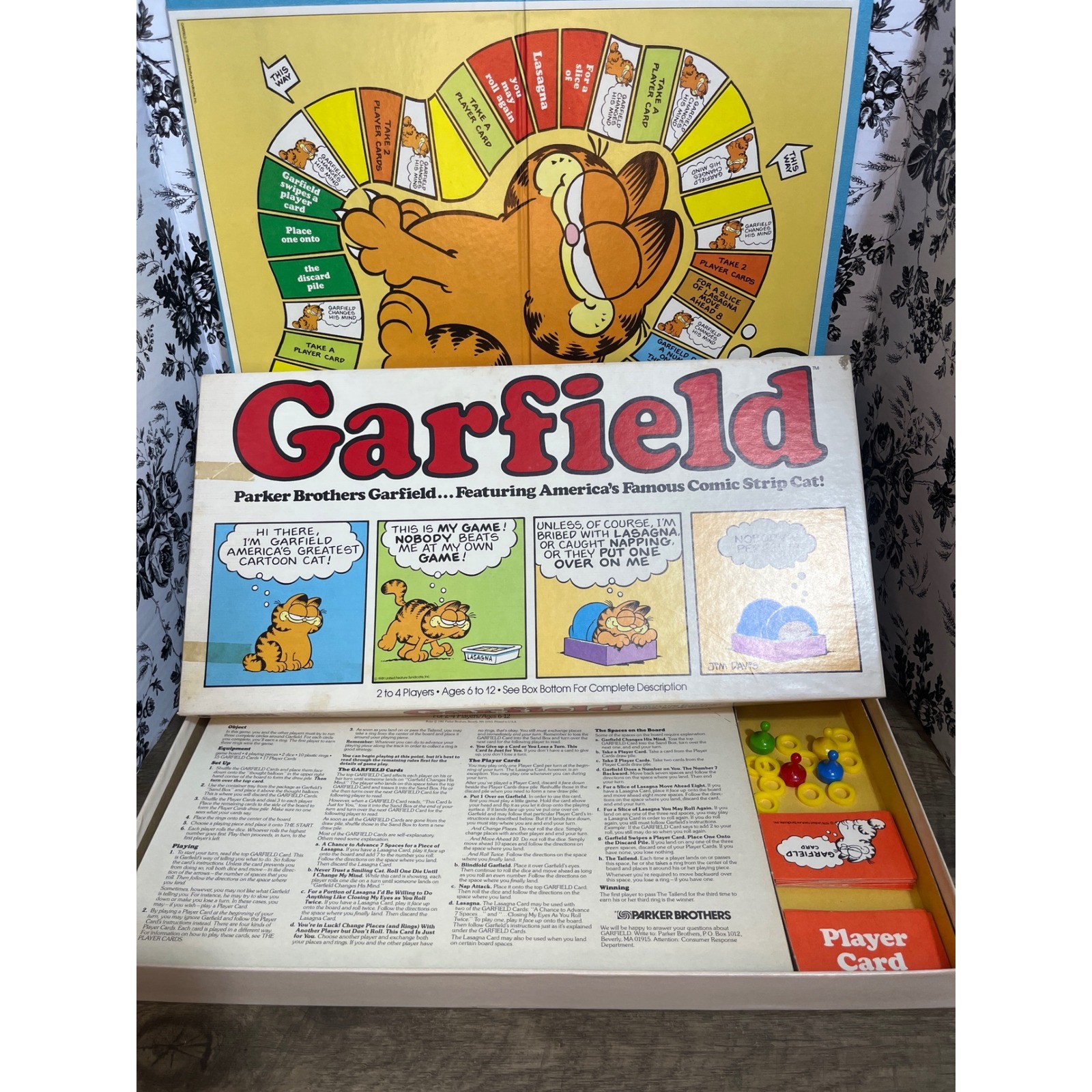 Vintage 1978 Garfield Board Game Parker Brothers Comic Strip Cat 70s Nostalgia Vintage 1978 Garfield Board Game Parker Brothers Comic Strip Cat 70s Nostalgia