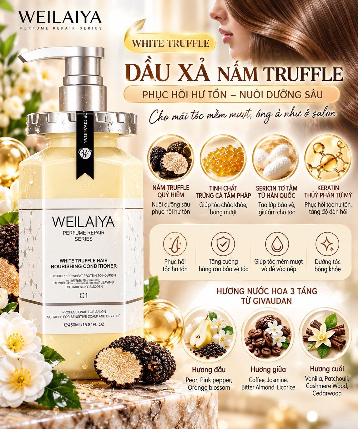 WEILAIYA Conditioner Repair Damaged Hair & Anti Aging 450mL+US SELLER WEILAIYA Conditioner Repair Damaged Hair & Anti Aging 450mL+US SELLER