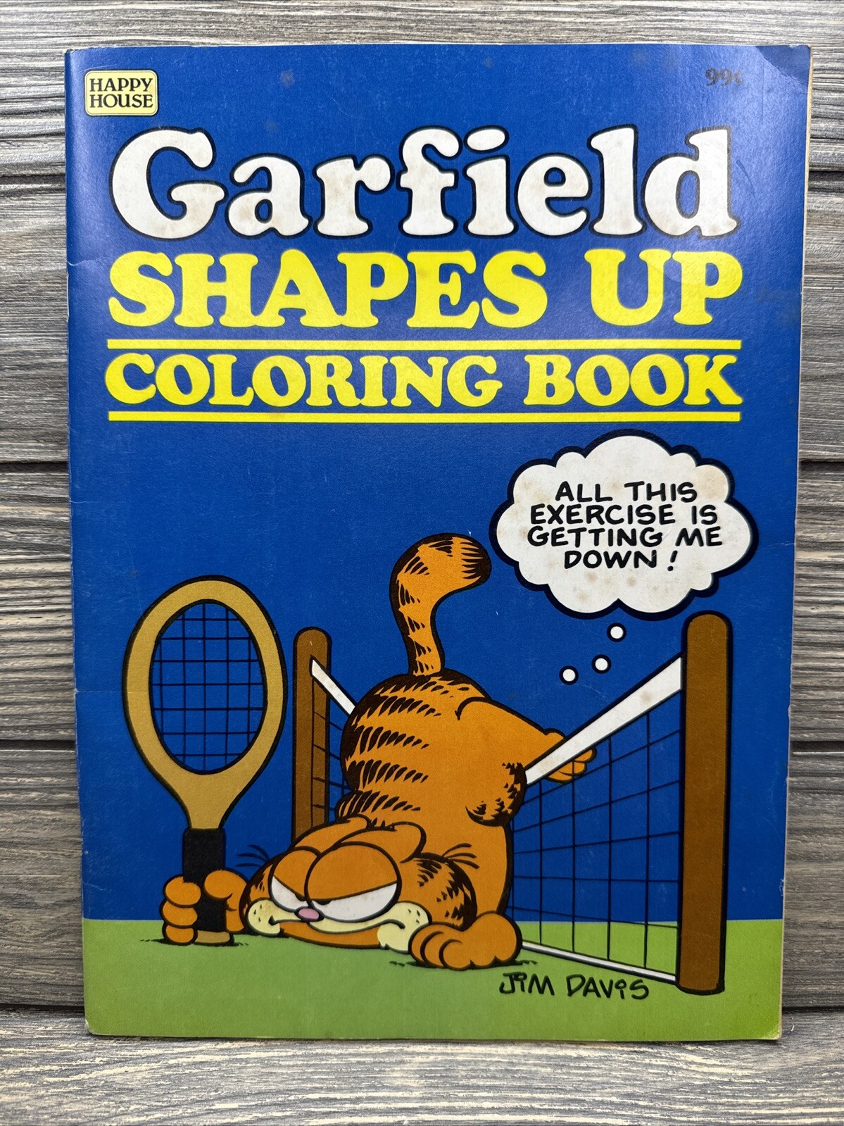 Vtg Happy House Garfield Shapes Up Coloring Book. 1982 Jim Davis Vtg Happy House Garfield Shapes Up Coloring Book. 1982 Jim Davis
