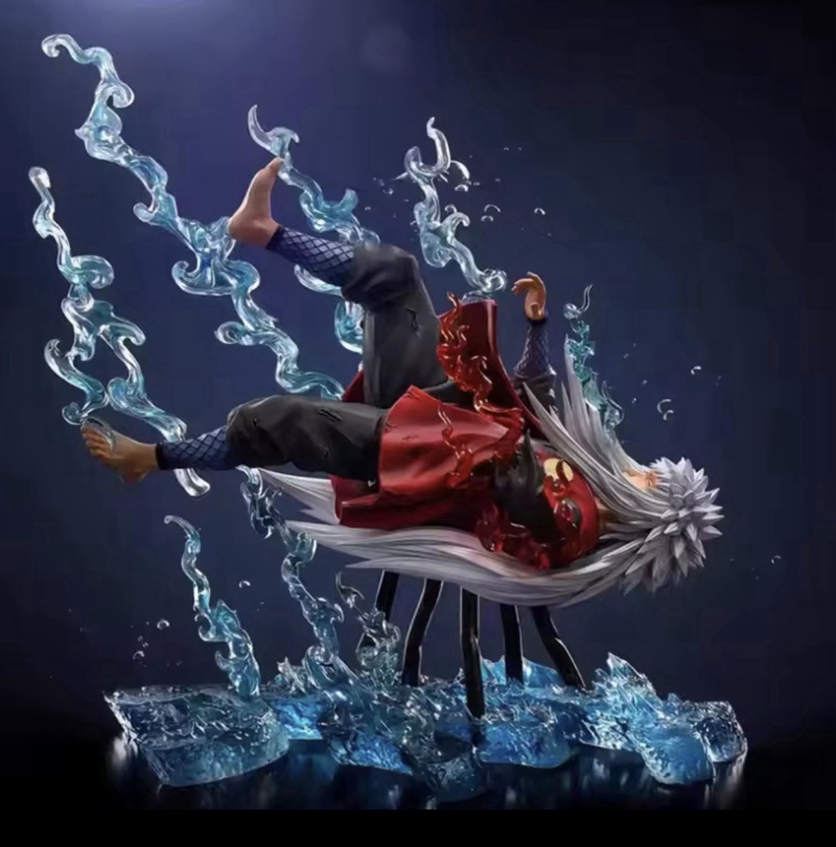 Jiraiya Naruto Shippuden 25cm PVC Anime Figure Sage Mode Display Statue