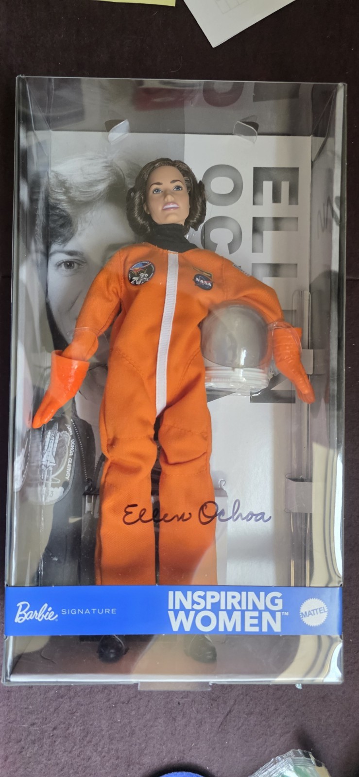 Barbie Signature Inspiring Women Collectible Doll-Ellen Ochoa-Signed Barbie Signature Inspiring Women Collectible Doll-Ellen Ochoa-Signed