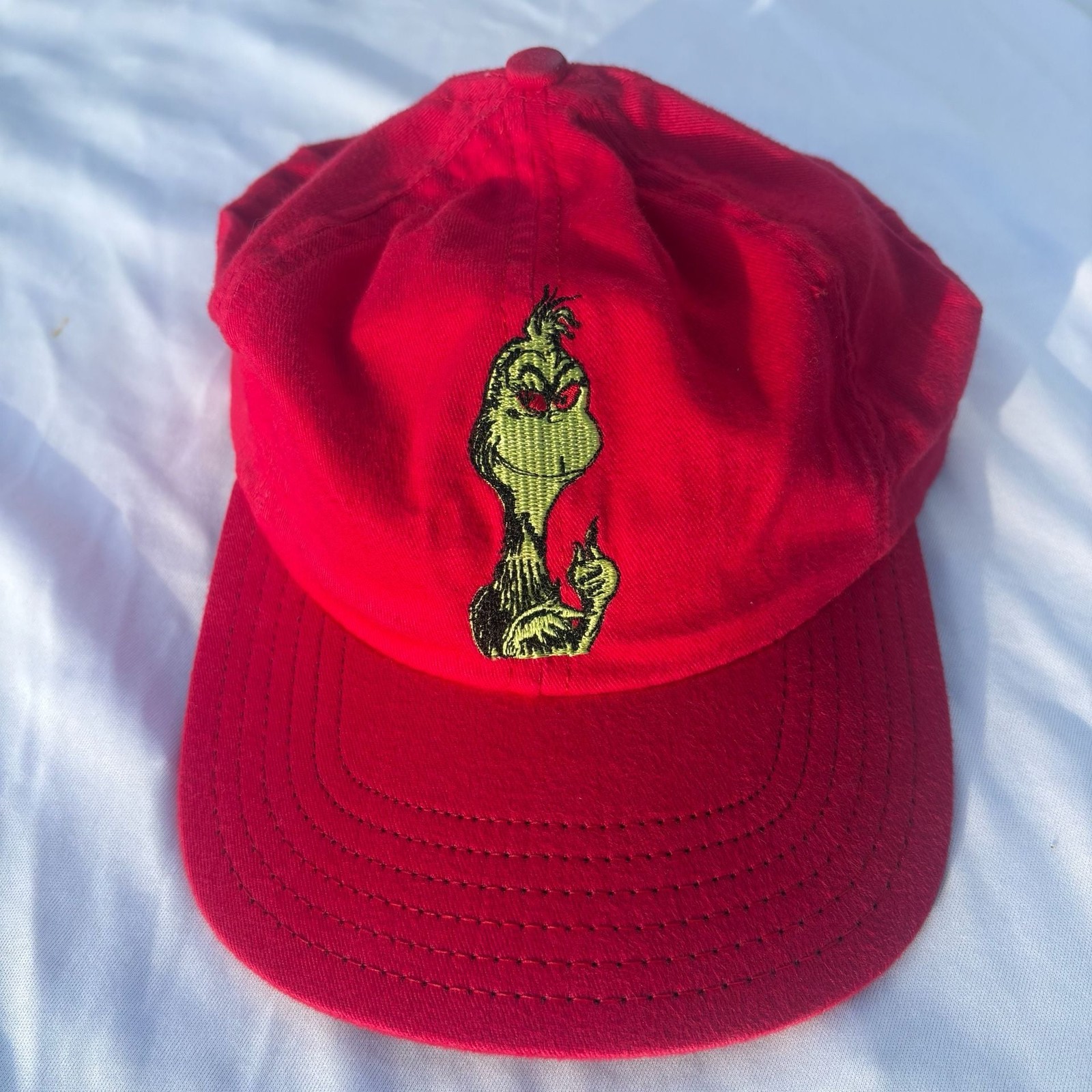 VTG 1994 Dr Seuss The Grinch Flipping Bird Middle Finger Snapback Made In USA VTG 1994 Dr Seuss The Grinch Flipping Bird Middle Finger Snapback Made In USA