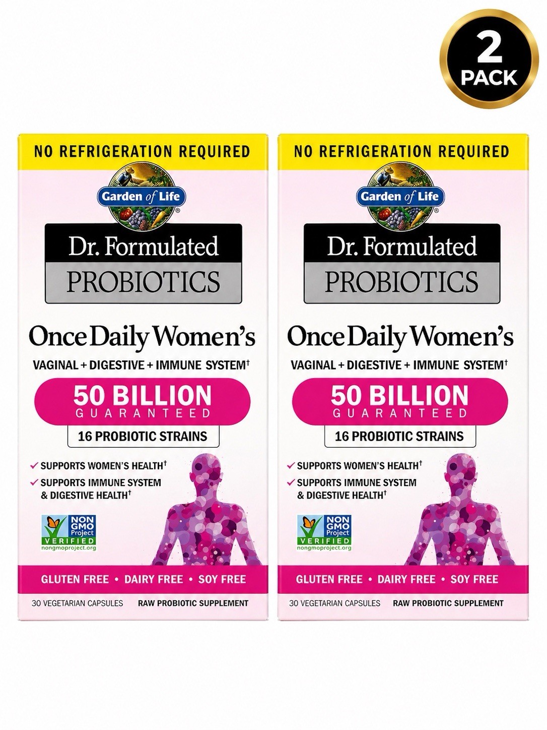 (2 Pack) Garden of Life Dr. Formulated Women's Probiotics 50 Billion Exp 10/26+ (2 Pack) Garden of Life Dr. Formulated Women's Probiotics 50 Billion Exp 10/26+