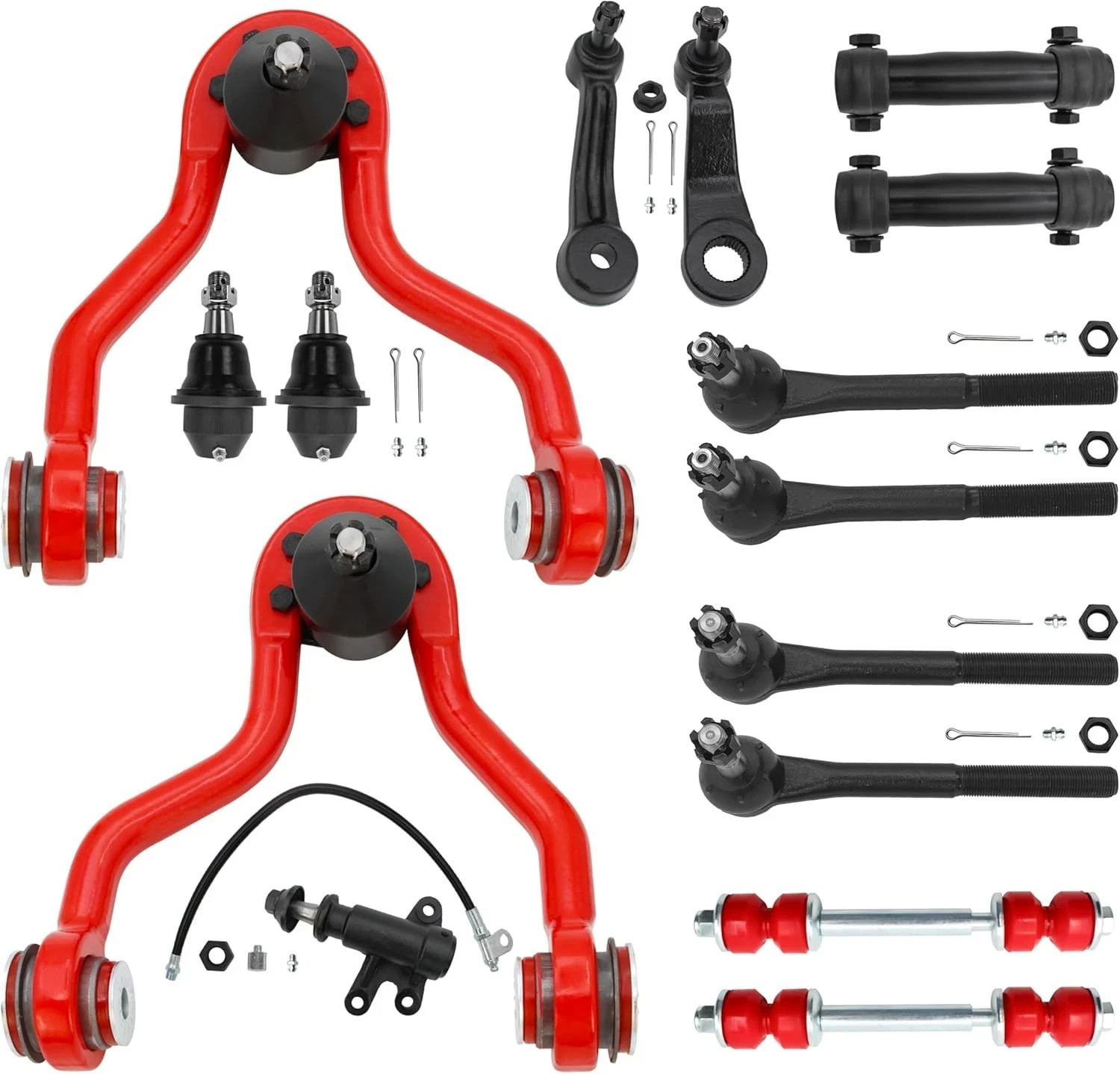 4WD Front End 15pc Suspension Kit for Chevy GMC K1500 K2500 Suburban Tahoe Yukon 4WD Front End 15pc Suspension Kit for Chevy GMC K1500 K2500 Suburban Tahoe Yukon
