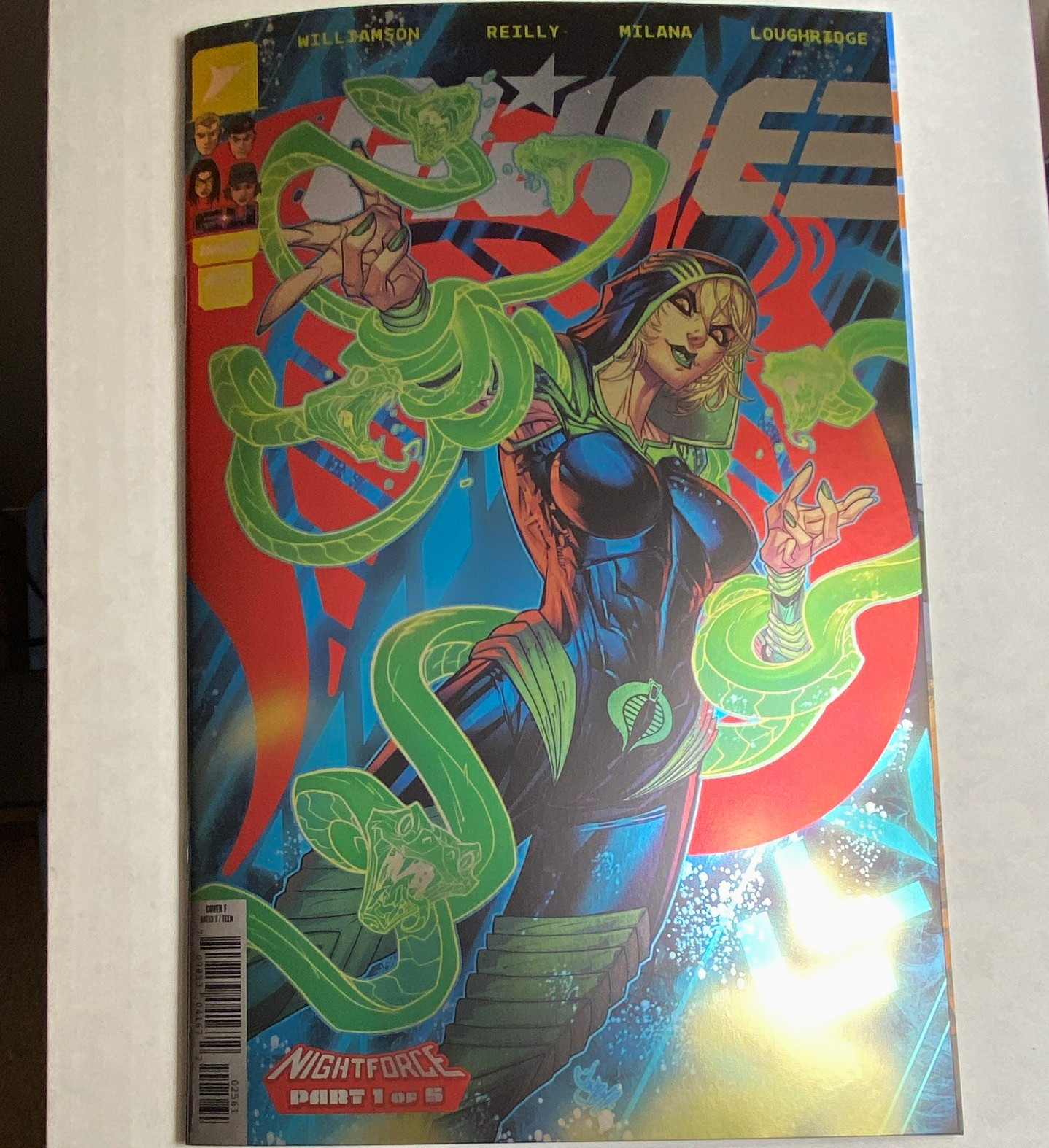 G.I. Joe #25 Nightforce 1:100 Foil Part 1 of 5 Cover F 2026 🔥 NM+ G.I. Joe #25 Nightforce 1:100 Foil Part 1 of 5 Cover F 2026 🔥 NM+