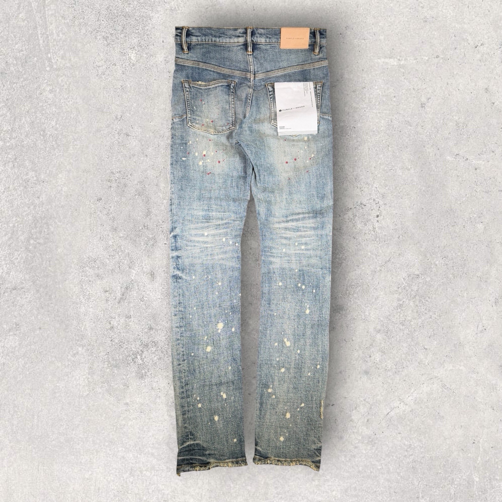 Purple Brand Jeans P002 VSI 30 Slim Fit Paint Splatter Distressed Mens 30x32