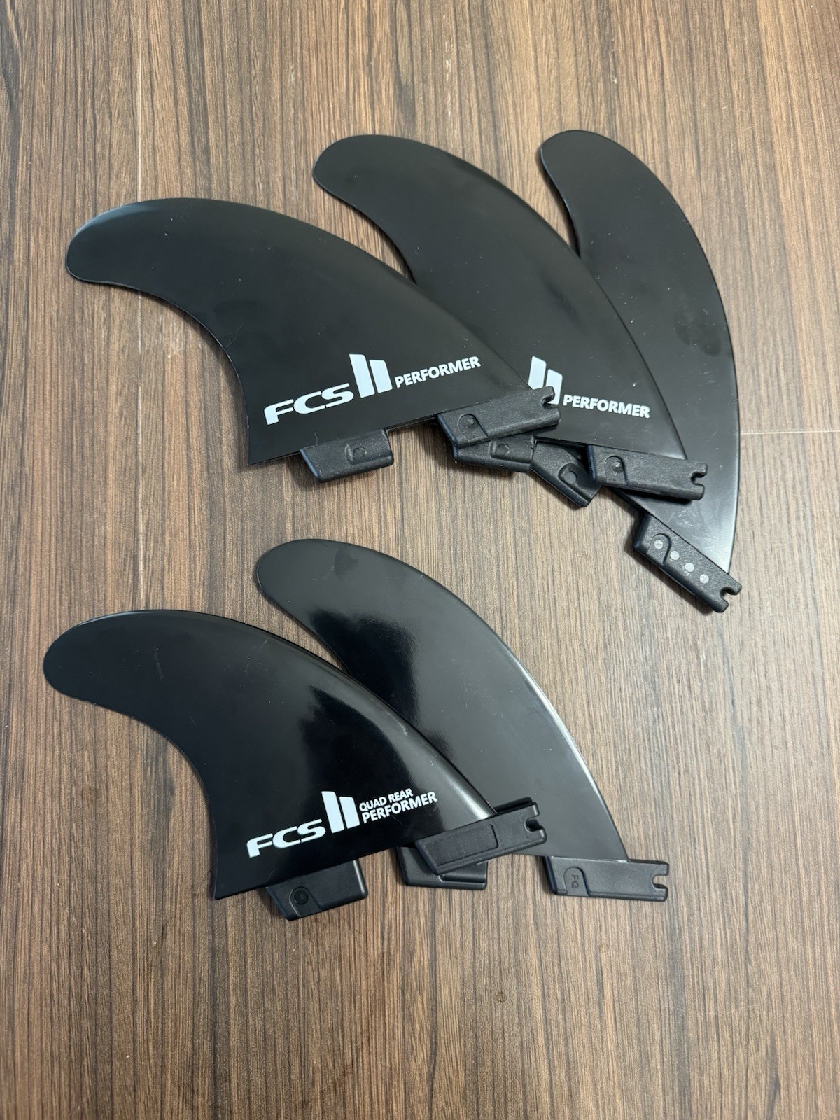 BRAND NEW FCS 2 II Performer Surfboard Fins COMPLETE 5 Fin Set Black BRAND NEW FCS 2 II Performer Surfboard Fins COMPLETE 5 Fin Set Black