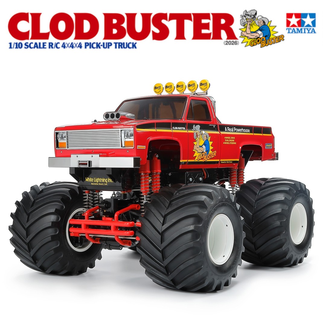 Tamiya 58762 1/10 RC Clod Buster 4X4X4 2026 Pick-Up Truck Kit