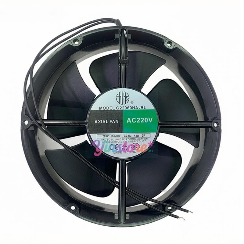 1 pc. New G22060HA2BL Axial Cooling Fan 22060 AC220V 0.32A 42W 22CM 2Pin #fb