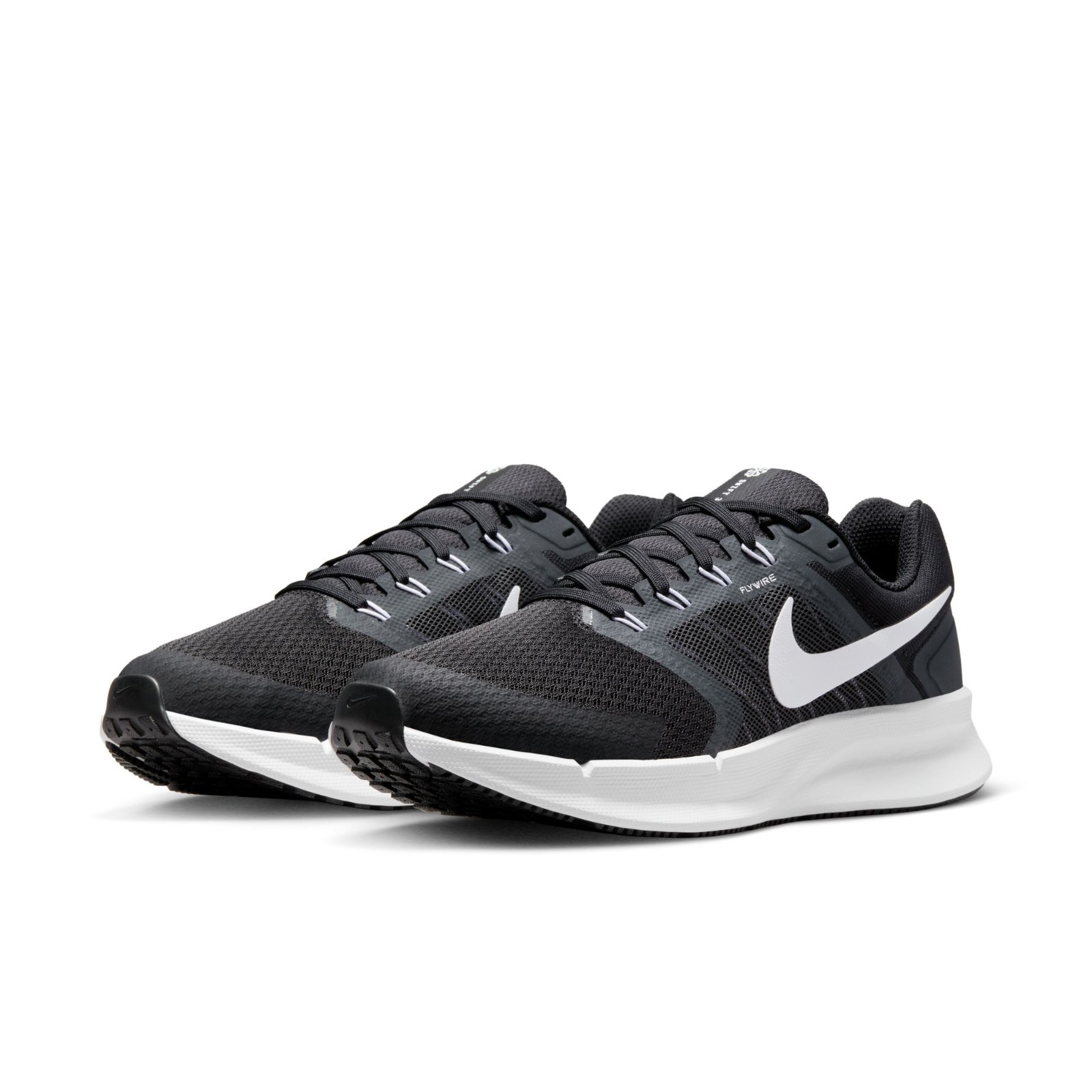 Nike Women's RUNSWIFT 3 DR2698-002 Black White Athletic Sneaker Shoes