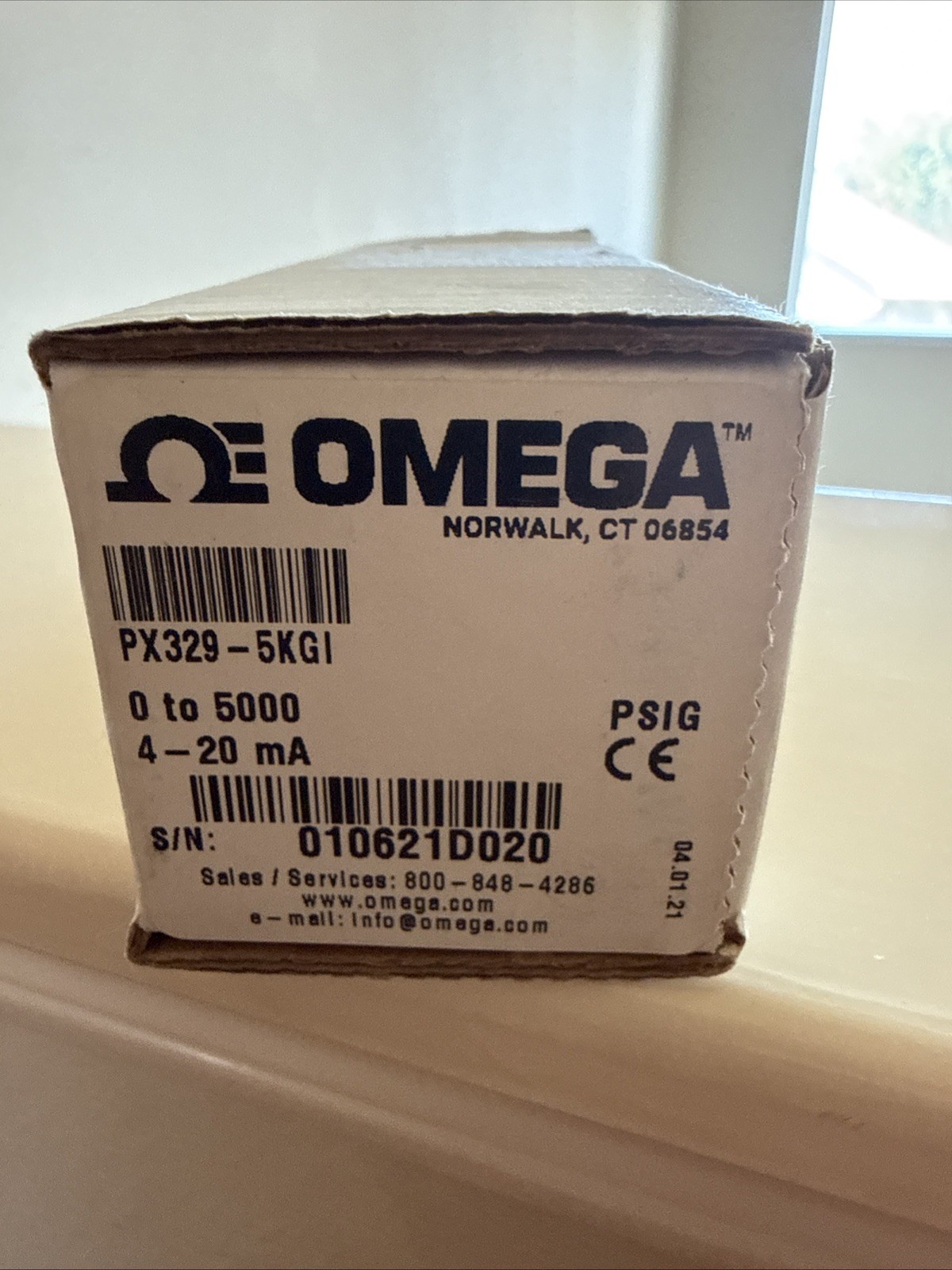 Omegadyne PX329-5KGI Pressure Transducer 4-20mA, 0-5000 Omegadyne PX329-5KGI Pressure Transducer 4-20mA, 0-5000