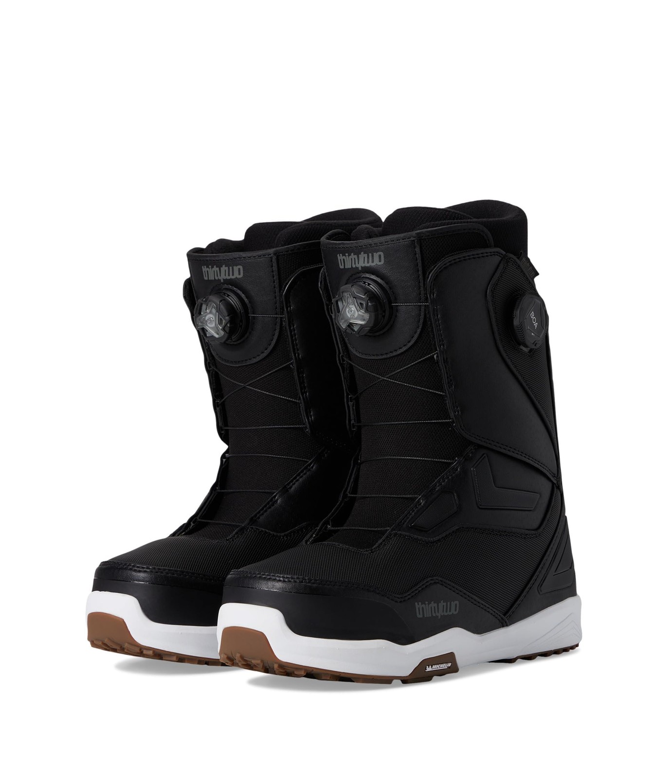 ThirtyTwo TM-2 Double Boa Men\'s Snowboard Boots - 2025 -Black/White/Gum - US 8 ThirtyTwo TM-2 Double Boa Men\'s Snowboard Boots - 2025 -Black/White/Gum - US 8