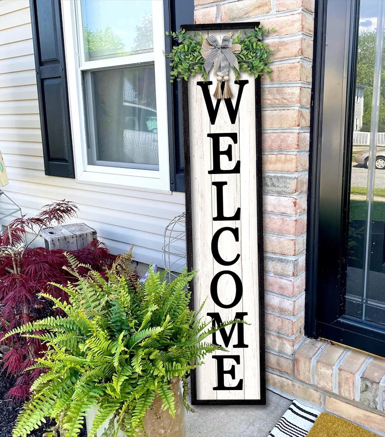 Welcome Sign for Front porch Standing 45