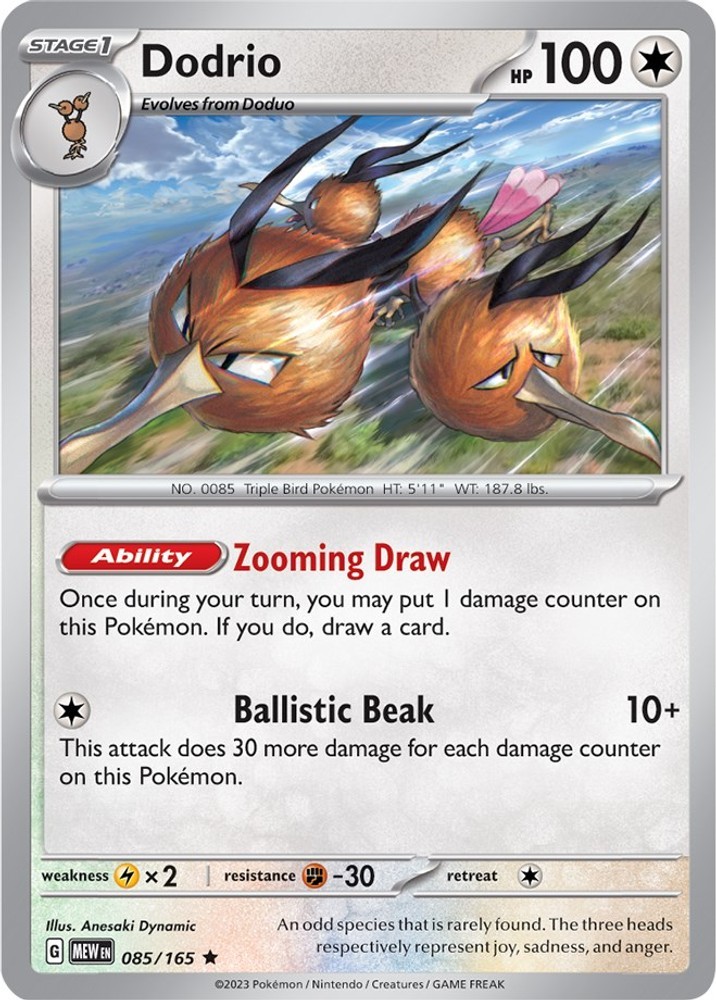 Dodrio Holofoil [MEW - 085/165]
