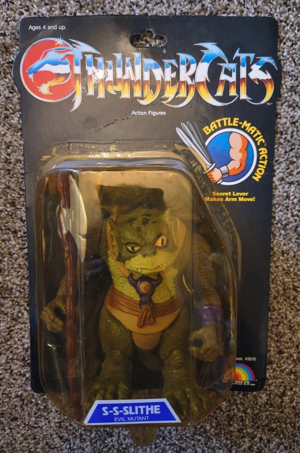 Vintage 1985 OG LJN Thundercats action figure S-S-Slithe SEALED BOX RARE