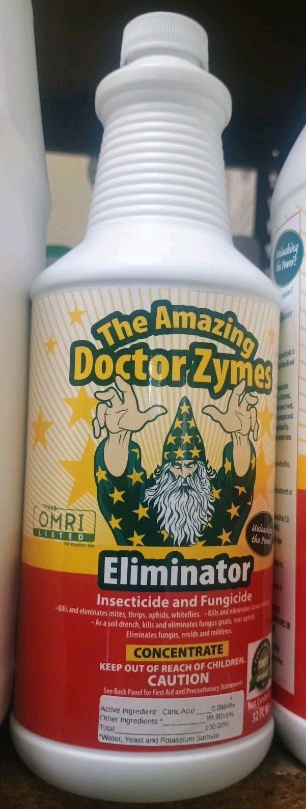 The Amazing Doctor Zymes Eliminator Pest & Fungus Concentrate Plants OMRI 32oz The Amazing Doctor Zymes Eliminator Pest & Fungus Concentrate Plants OMRI 32oz