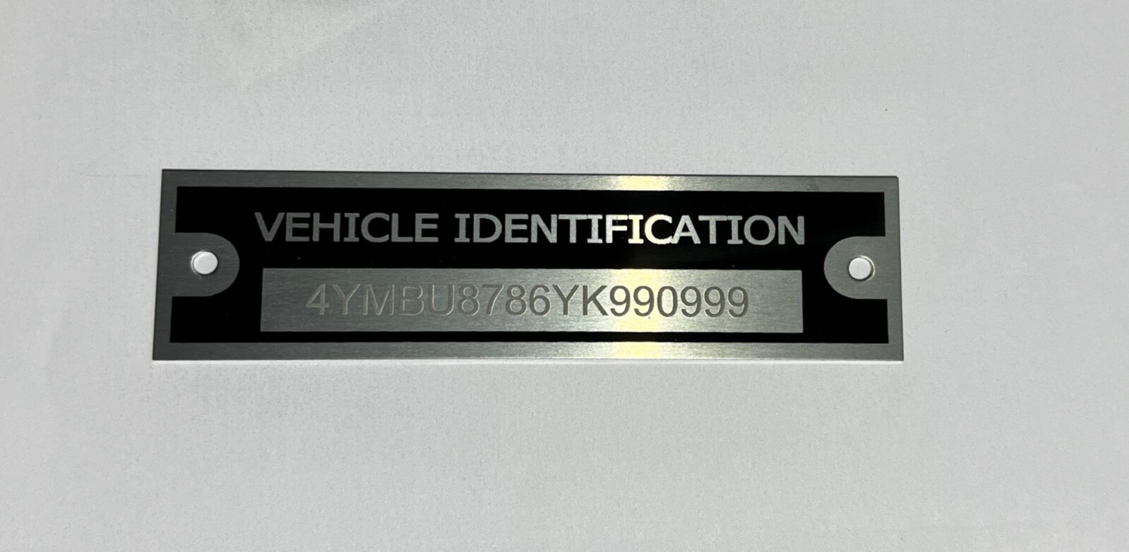 2 fasteners incl. Personalized restoration NUMBER PLATE DATA TAG Heavy Duty USA 2 fasteners incl. Personalized restoration NUMBER PLATE DATA TAG Heavy Duty USA