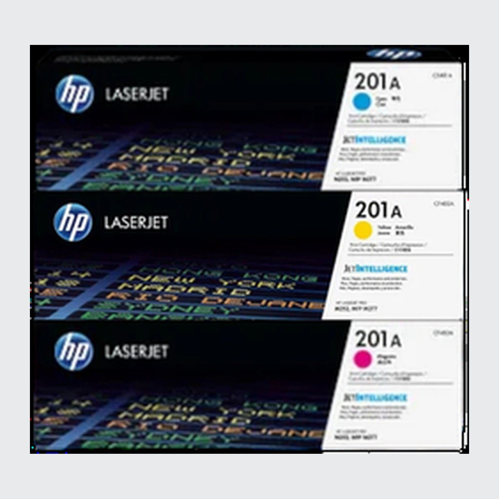 Open Box HP 201A 3-Pack Original LaserJet Toner Cartridge,