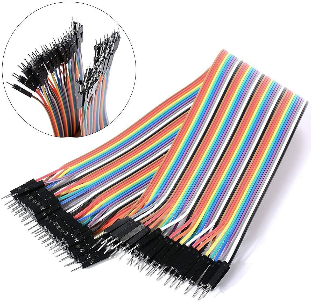 Dupont Cable Jumper 40 Wire 20cm F-M F-F M-M For Arduino Raspberry Breadboard 