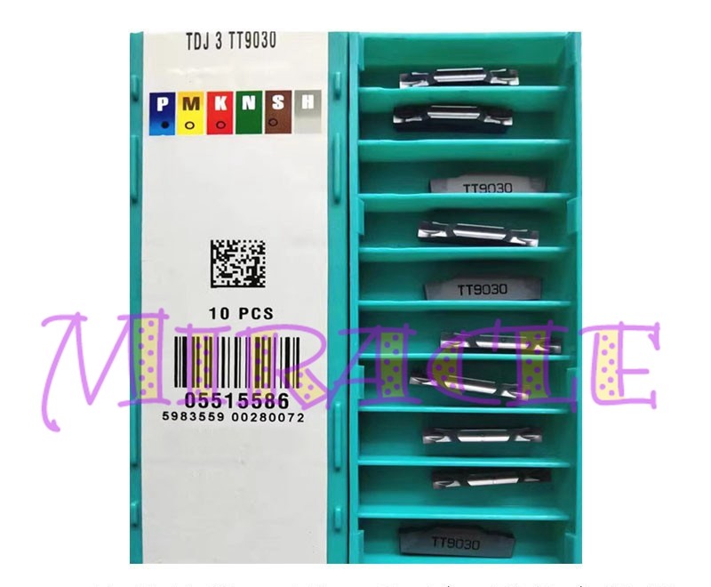 10PC/box NEW FOR Carbide Inserts CNC TOOL TDJ 3 TT9030