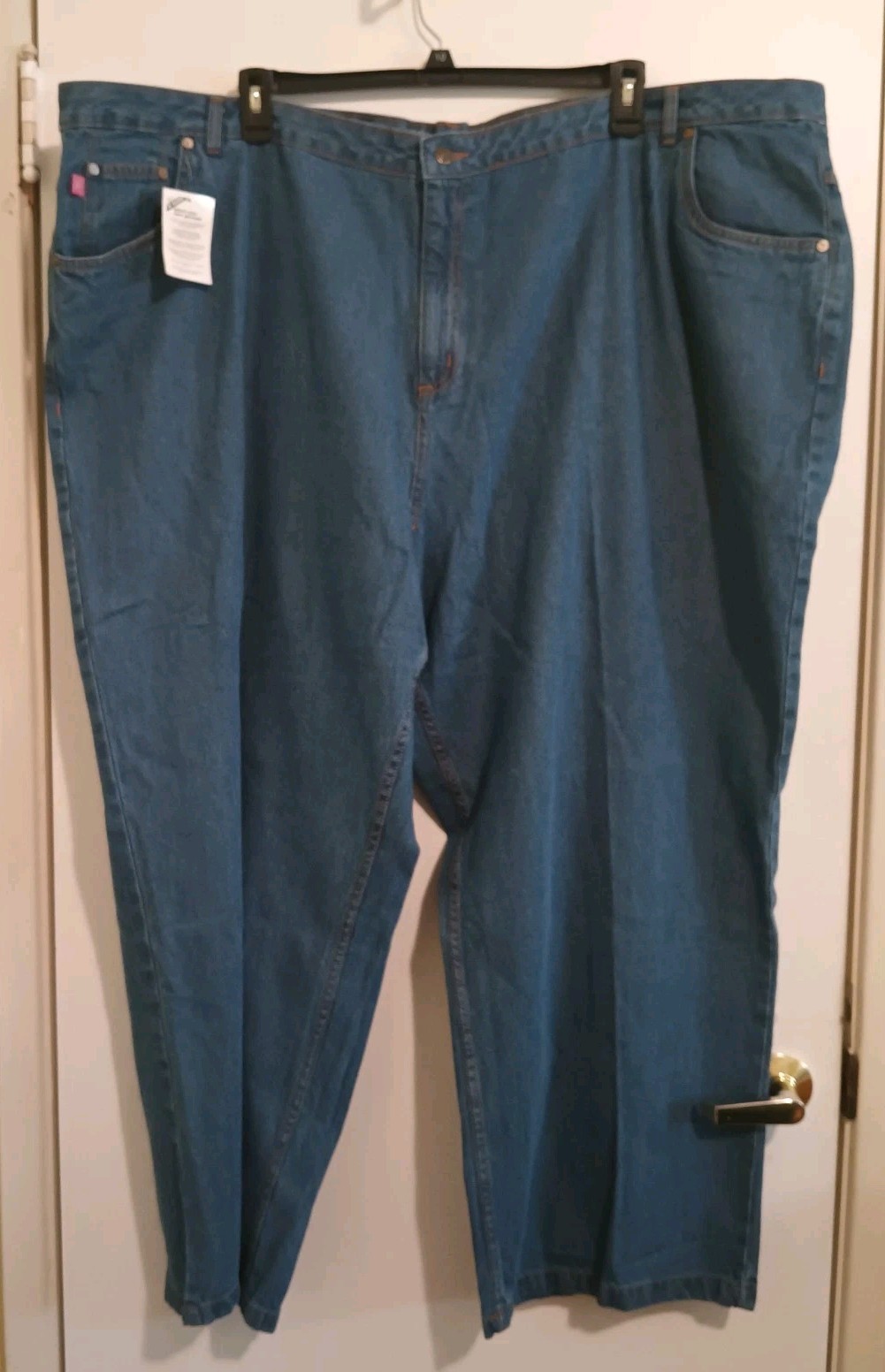 Woman Within Size 36W Plus Jeans Natural Fit Dark Wash 100% Cotton NWT
