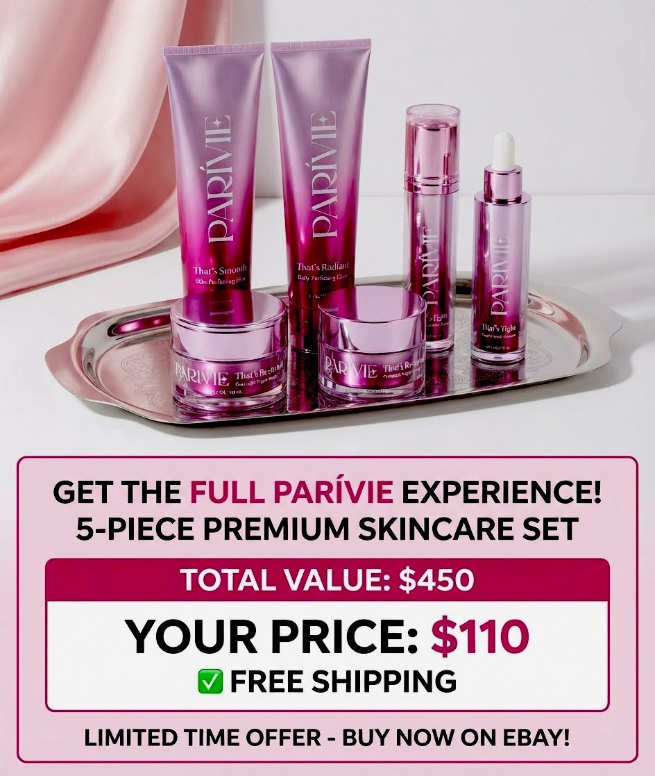$450 MSRP Paris Hilton Parivie 6 Piece Skin Care Set - Full Size Products New $450 MSRP Paris Hilton Parivie 6 Piece Skin Care Set - Full Size Products New