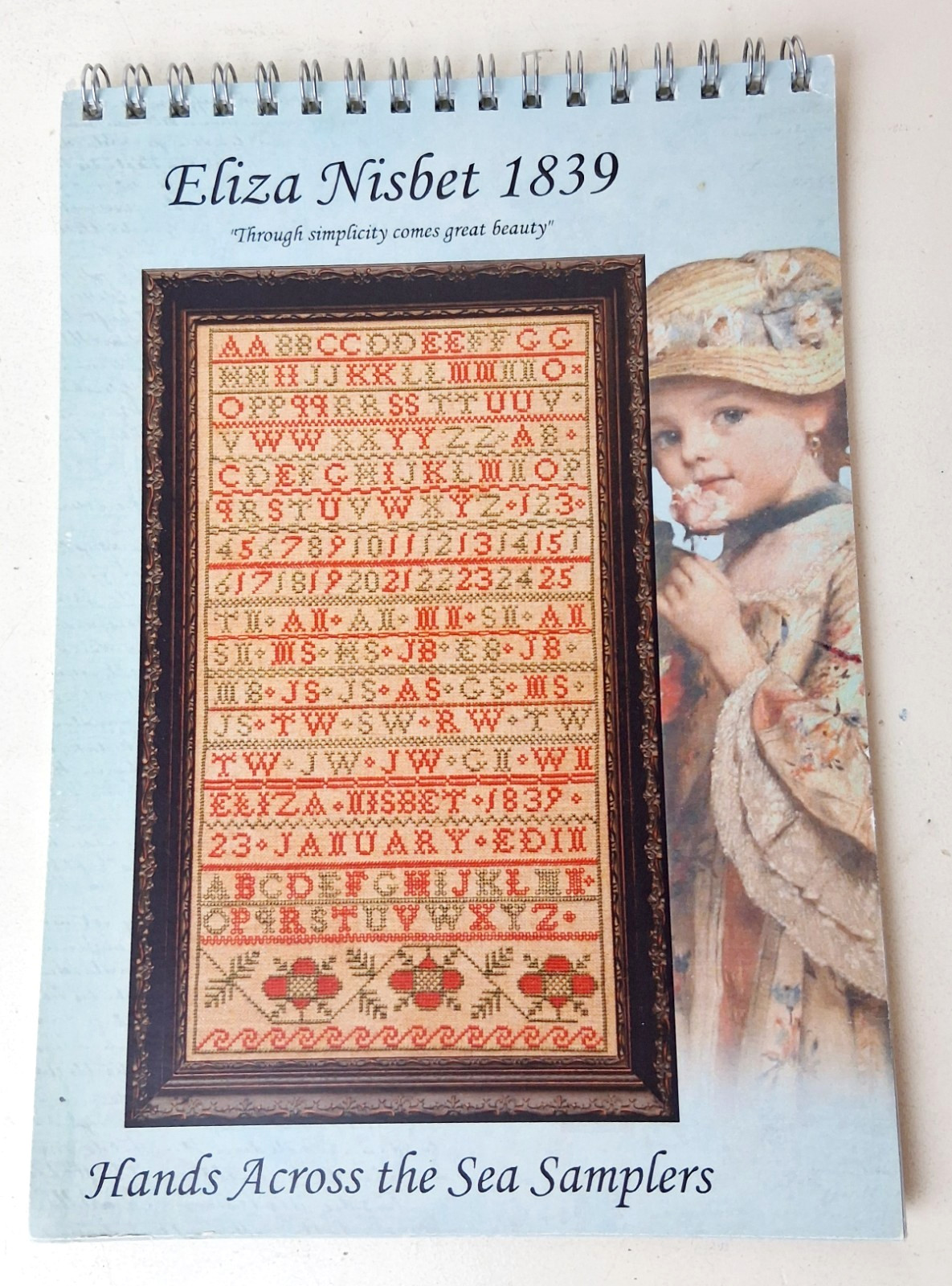 Hands Across the Sea Samplers Booklet Eliza Nisbet Counted Cross Stitch Chart