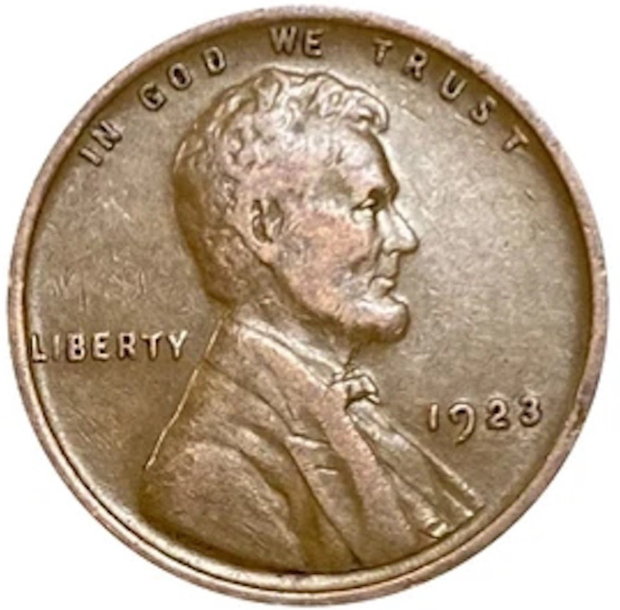 🔥 1923 P Lincoln Wheat Cent FINE-VERY FINE (F-VF) Condition Copper Penny 1c