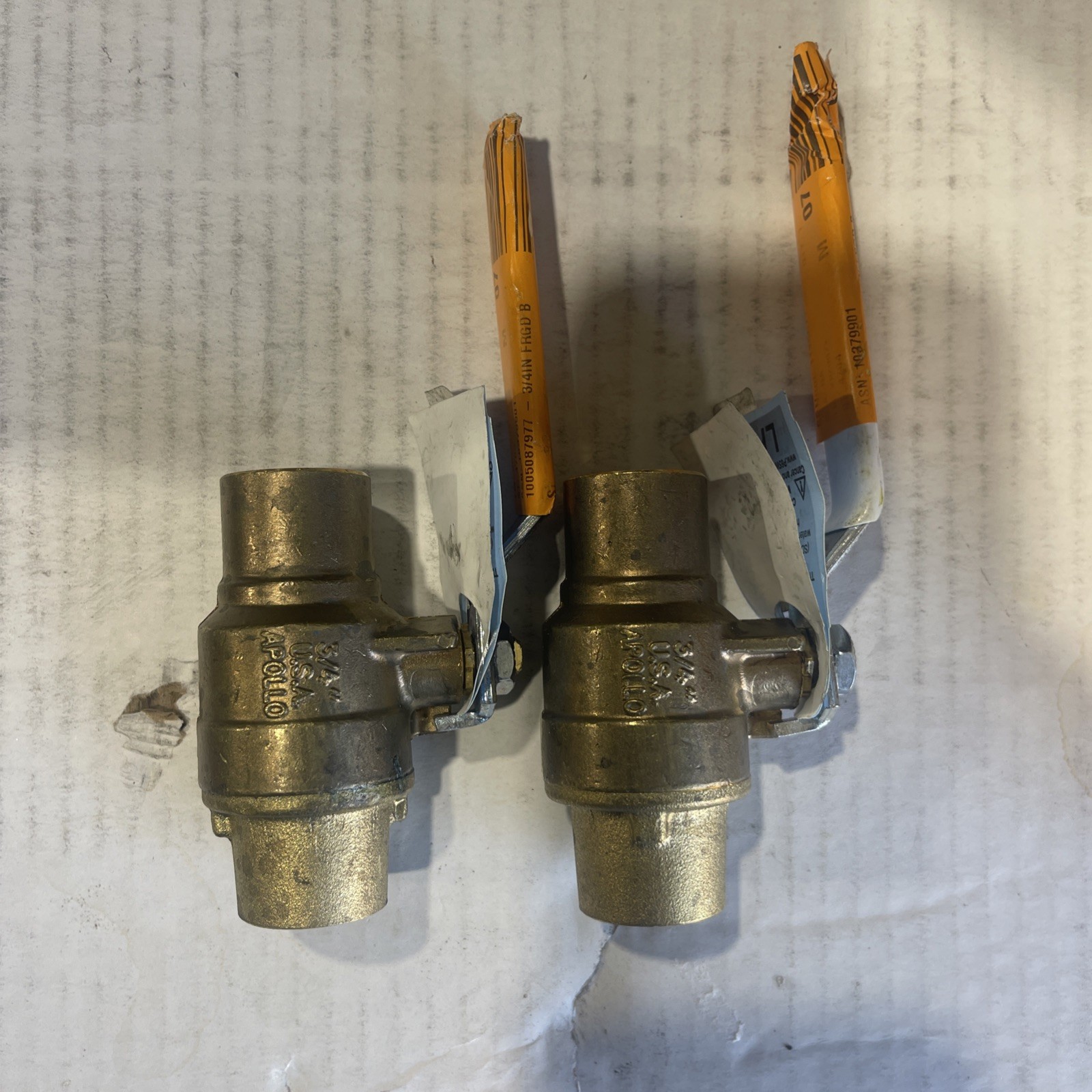2x Apollo Valves Manual 2-Way Ball Valve,Sweat,Brass 77FLF20401 Apollo Valves