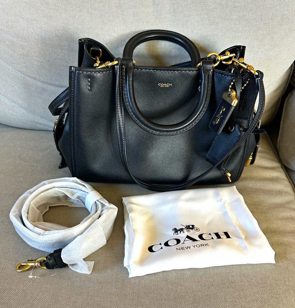 Coach Rogue 31 Black Bag - Barely Used