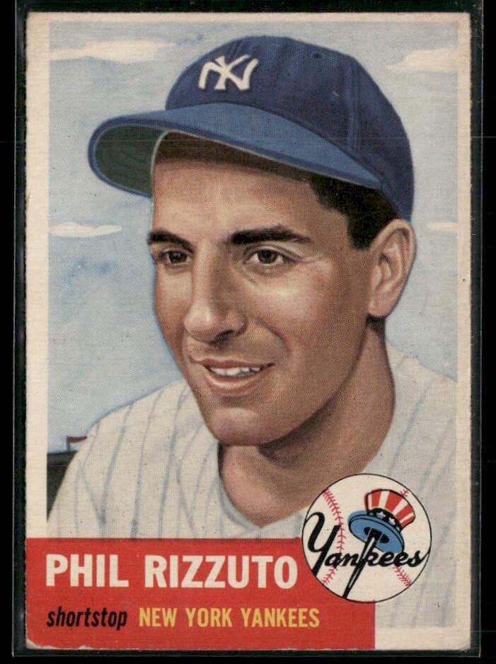 1953 Topps Set-Break #114 Phil Rizzuto VG. Crease 1953 Topps Set-Break #114 Phil Rizzuto VG. Crease