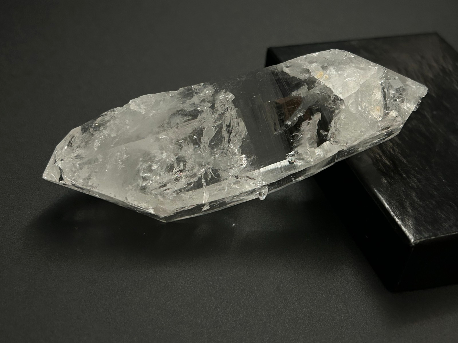 Natural Columbian Quartz Crystal Double Terminated Point 3.75'' Natural Columbian Quartz Crystal Double Terminated Point 3.75''
