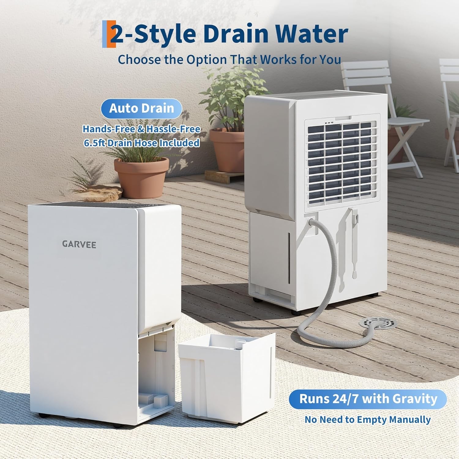 150 Pint Large Home Dehumidifier for Basement Auto Drain 5500 sq.ft Auto Defrost 150 Pint Large Home Dehumidifier for Basement Auto Drain 5500 sq.ft Auto Defrost
