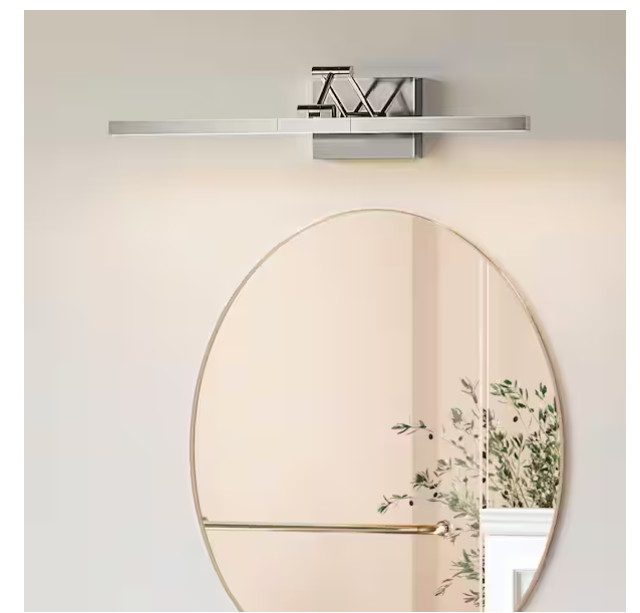 Merra 24 in. Brushed Nickel 3CCT Modern LED Vanity Light Fixture with Swing Arm Merra 24 in. Brushed Nickel 3CCT Modern LED Vanity Light Fixture with Swing Arm