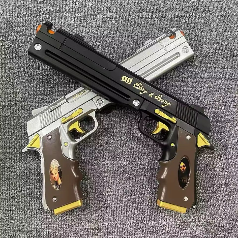 DMC Dante Ebony & Ivory Revolver Set – High-Quality Prop Guns - Devil May Cry