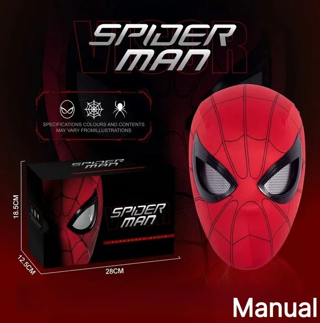 Marvel Spider Man Miles Morales Electronic Mask Moving Eyes Remote Control Cospl Marvel Spider Man Miles Morales Electronic Mask Moving Eyes Remote Control Cospl