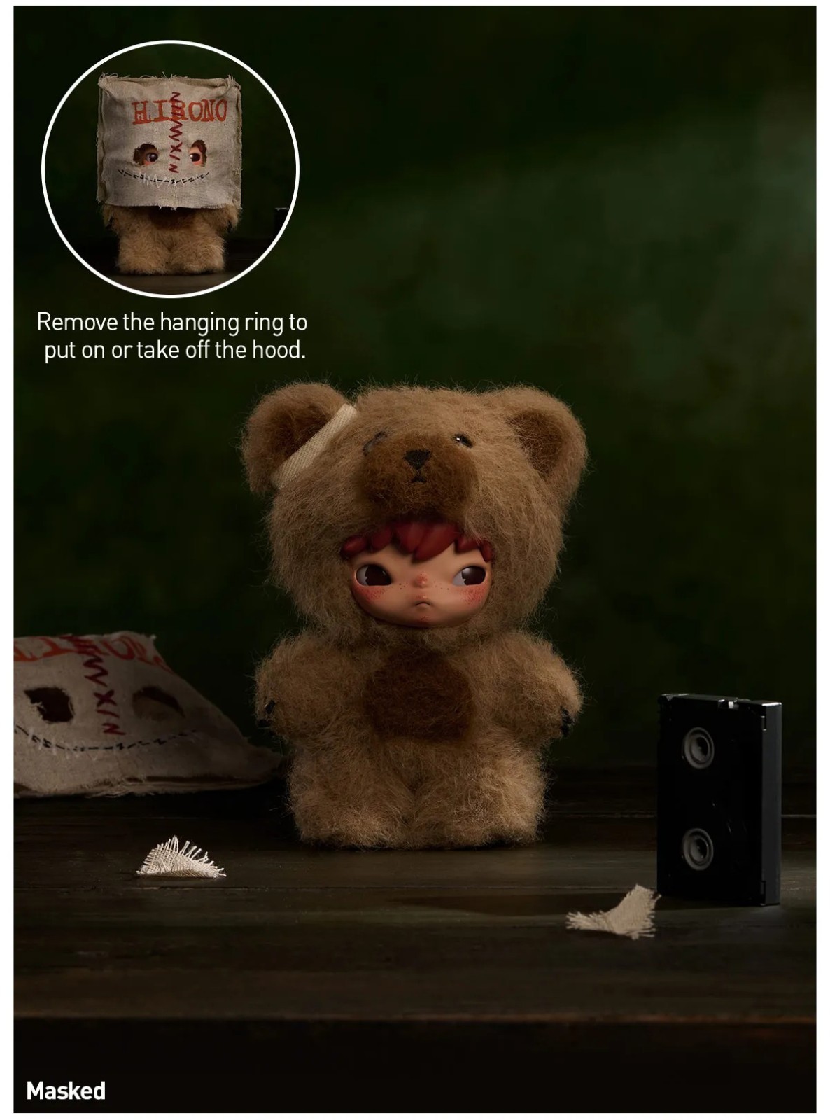 POP MART x Hirono After Dark Series Plush Pendant Confirmed Figure in Open Box