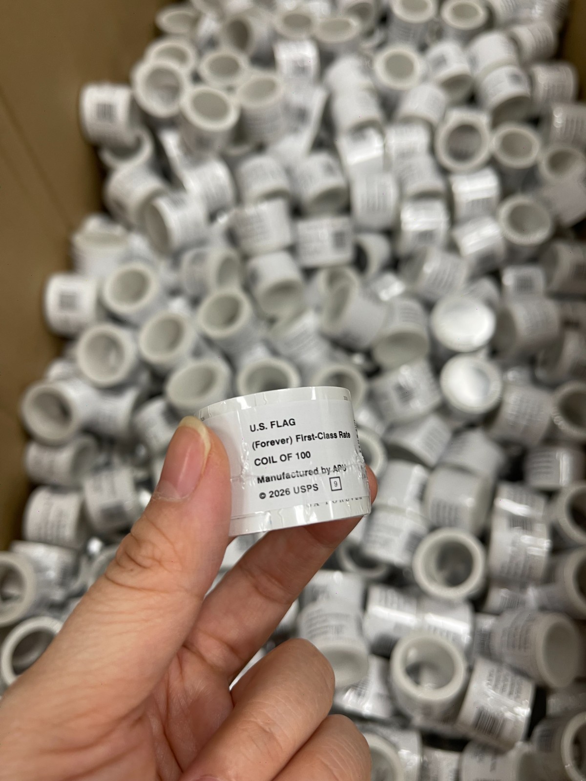 10 Rolls of 100 USPS Postage Stamps, Totaling 1000 Pieces 2026
