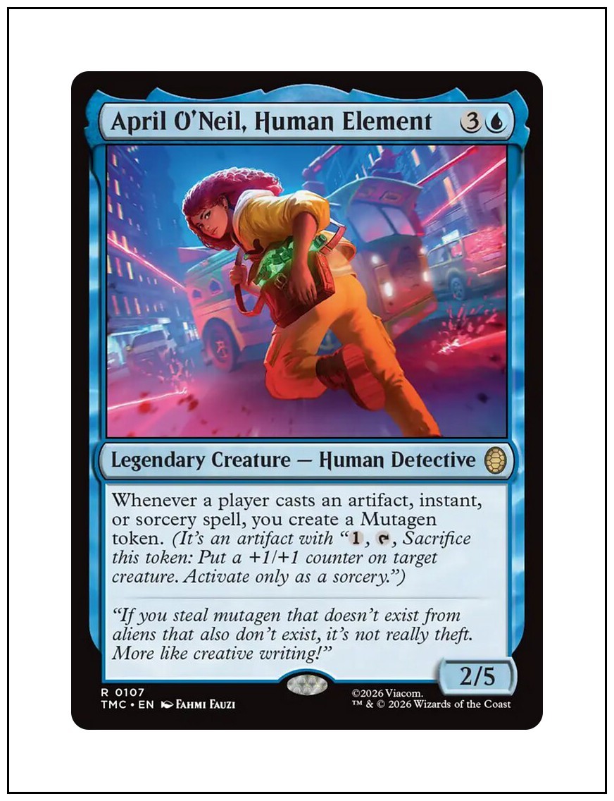 April O'Neil, Human Element, TMNT Commander, Magic MTG NM