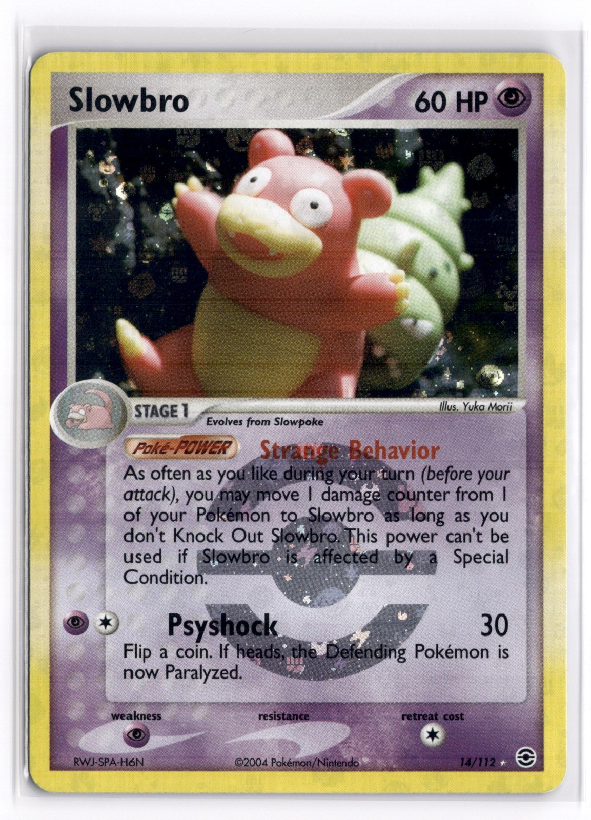 Pokemon TCG Slowbro 14/112 EX FireRed & LeafGreen Holo Rare Reverse Holo NM Pokemon TCG Slowbro 14/112 EX FireRed & LeafGreen Holo Rare Reverse Holo NM