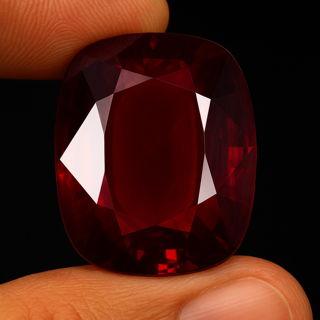 Certified Natural Almandine Red Garnet 100.05 Ct Cushion Cut Loose Gemstone Certified Natural Almandine Red Garnet 100.05 Ct Cushion Cut Loose Gemstone