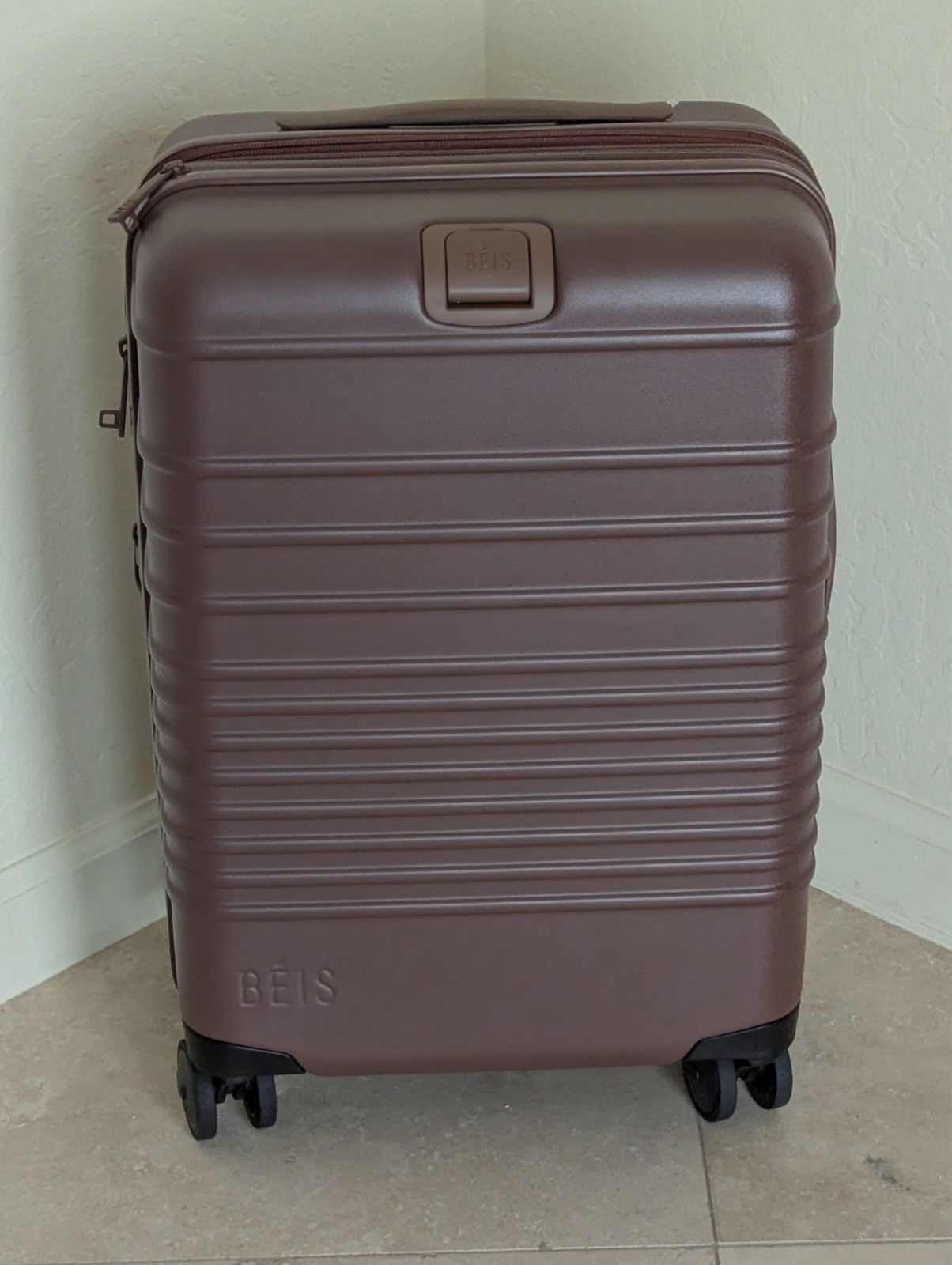 BÉIS The Carry-On Roller, Maple Brown, Carry On Luggage